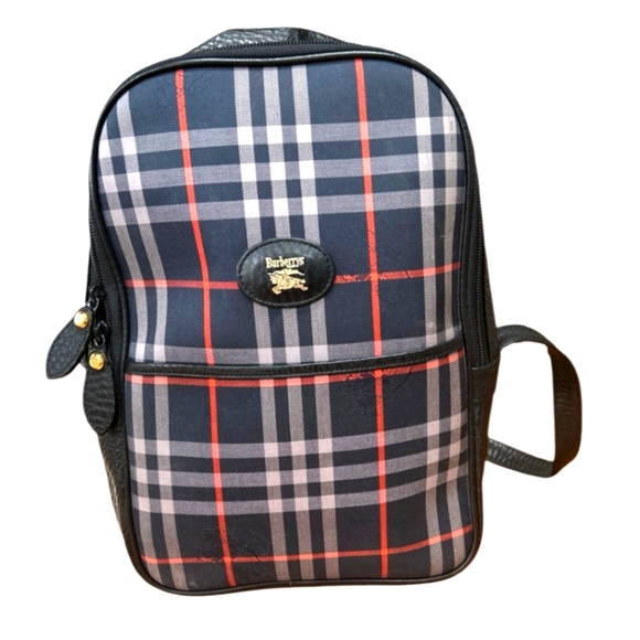 Burberry Vintage 1988 Nova Check Backpack RARE Hard To Find EUC - Picture 1 of 6